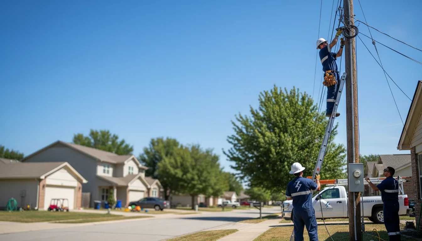 Residential electrician providing installation services in Cash, AR